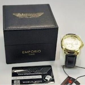 Emporio Armani Gold and Black Watch